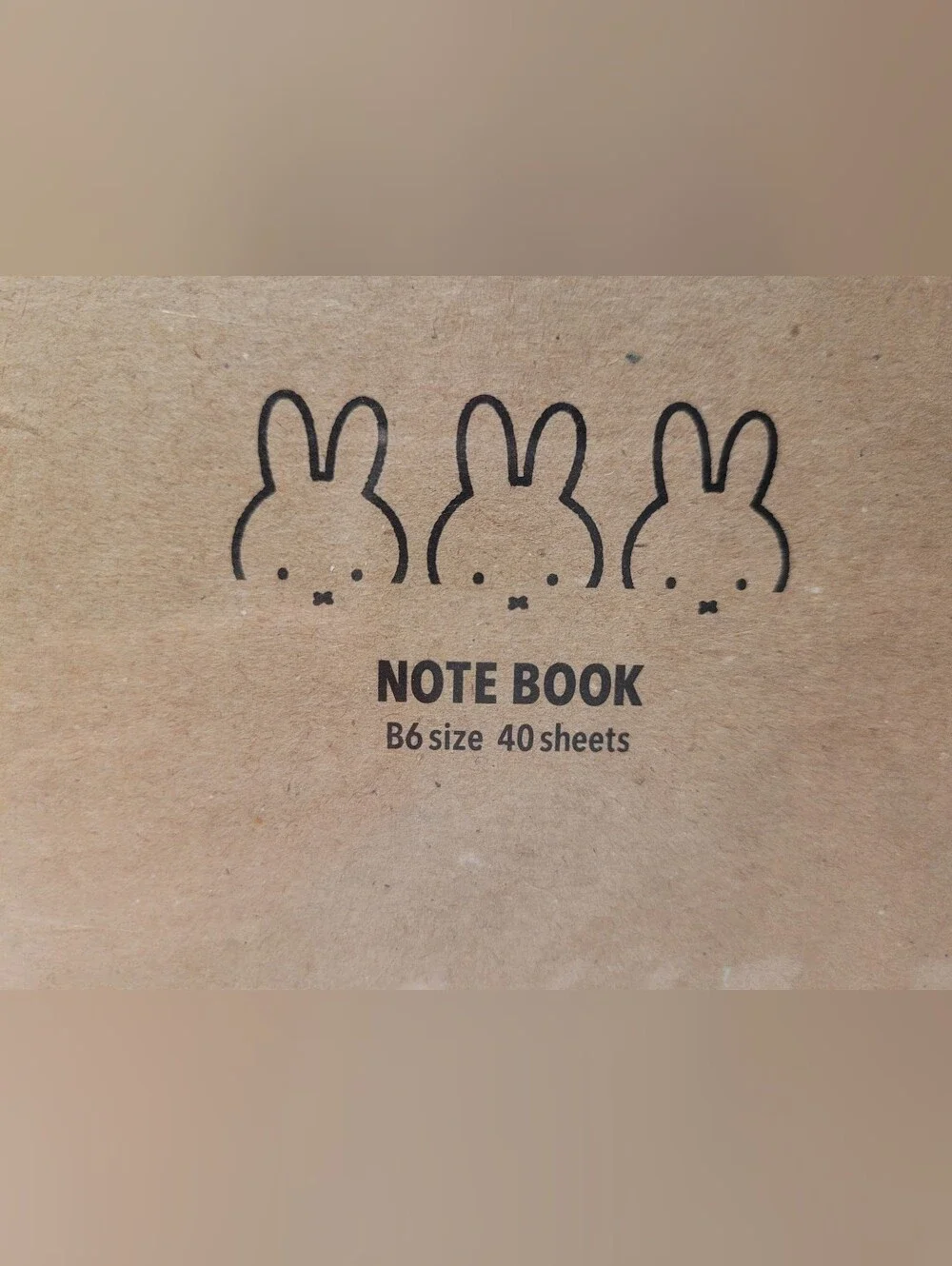 NWT Miffy Spiral Notebook - Blue & Brown - Dick Bruna Illustrations From Japan